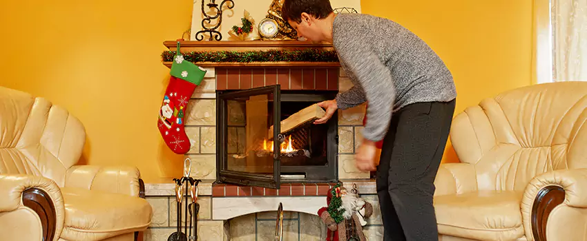 Rusted Metal Fireplace Restoration in Hialeah Gardens, Florida